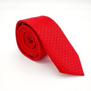 Laurant Bennet Milano Men's Dress Suit Skinny Neck Tie Red 57"L 2 1/8"W